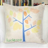 Wholesale - Decorative Printed Morden Stylish Lucky Tree Style Throw Pillow
