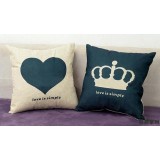 Wholesale - Decorative Printed Morden Stylish Style Heart/Crown Throw Pillow