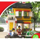 Wholesale - WANGE High Quality Plastic Blocks Fire Villa Series 390 Pcs LEGO Compatible