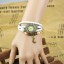 Retro Style Women's Hand Knitting Alloy Quartz Movement Glass Round Fashion Watch with Moon Pendant (More Colors)