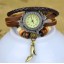 Retro Style Women's Hand Knitting Alloy Quartz Movement Glass Round Fashion Watch with High-heeled Shoe Pendant (More Colors)