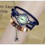 Retro Style Women's Hand Knitting Alloy Quartz Movement Glass Round Fashion Watch with Towel Pendant (More Colors)
