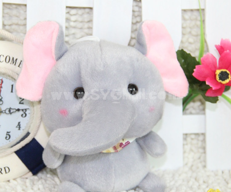 Cute Bow Tie Elephant Plush Toy 16cm/6in