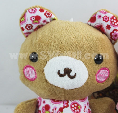 Cute Floral Cartoon Bear Plush Toy 18cm/7in