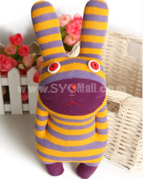 Creative Cute Stripes Rabbit Plush Toy 28cm/11in