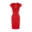 2013 New Arrival Red V-neck Bride/Bridesmaid Dress Evening Dress KM131