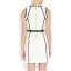 BCBG2013 Fashion Color Contrast Sleeveless Silm Dress Evening Dress CD081