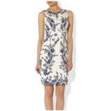 Wholesale - HOBBS Simple Elegant Printing Slim Dress Evening Dress KL9208