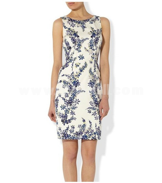 HOBBS2013 New Arrival Simple Elegant Printing Slim Dress Evening Dress KL9208