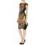 2013 New Arrival Colorful Printing Round Neck Slim Dress Evening Dress DQ097