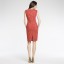 2013 Euamerican Style Round Neck Sleeveless Printing Slim Dress Evening Dress CT6288