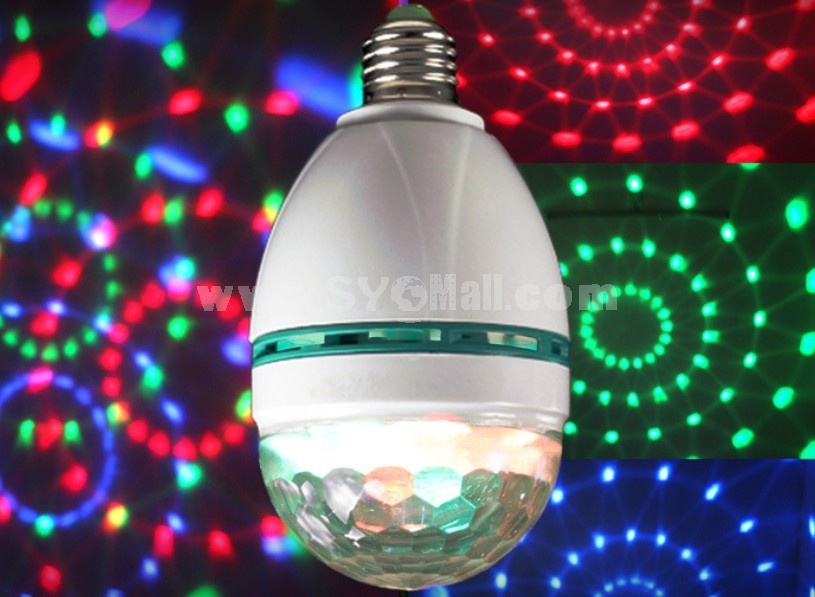 Sound Actived LED Crystal Magic Ball for Disco Party Stage Spider Web Pattern (DC5V)
