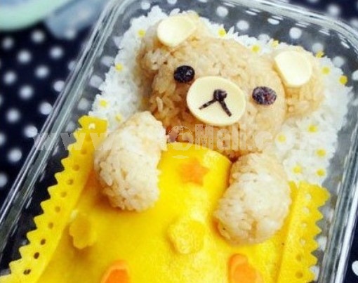 2Pcs Cute Bear Pattern DIY Rice Mold Creative Kitchen Tool