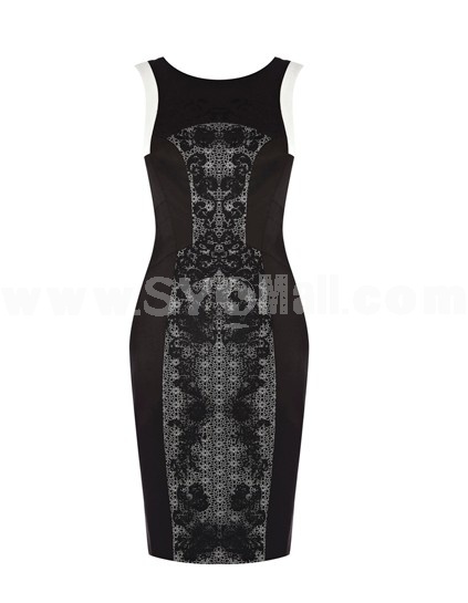 2013 New Arrival Elegant Lace Embroidery Slim Dress Evening Dress DQ138