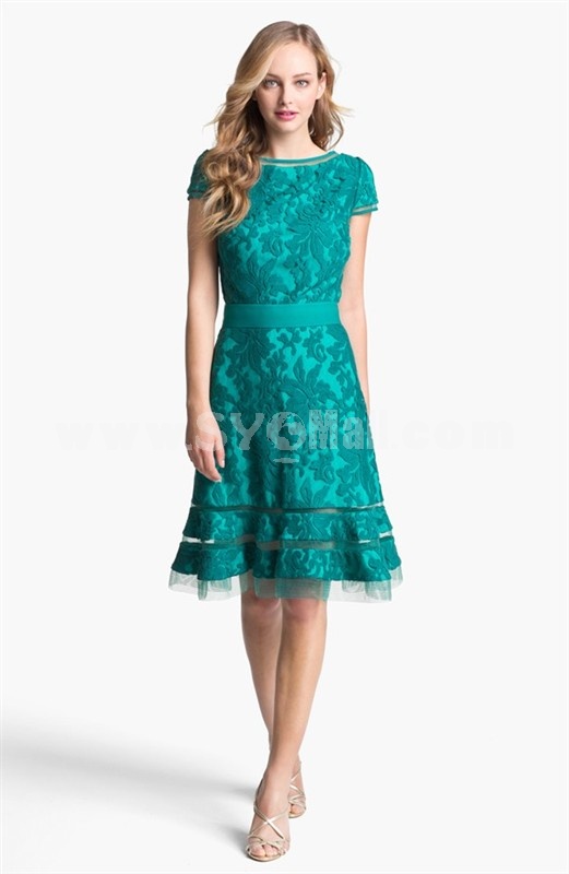 2013 New ArrivalShort Sleeve Lace Slim Dress Evening Dress KC108 40