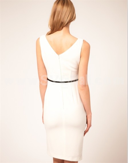 2013 New Arrival Simple Design Lady Slim Dress Evening Dress CT7350