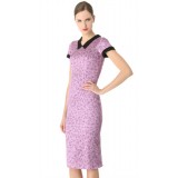 Wholesale - Elegant Printing Lady Slim Dress Evening Dress
