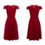 2013 New Arrival Collar Hollowed-out Short Sleeve Slim Dress Evening Dress DP049
