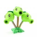 wholesale - Plants vs Zombies Toys Tri-peashooter ABS Toy 7cm/2.8" Tall