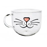 Wholesale - Creative Cat Face Glass Mug