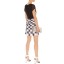 2013 New Arrival Black and White Checks Short Sleeve Slim Dress Evening Dress DQ095