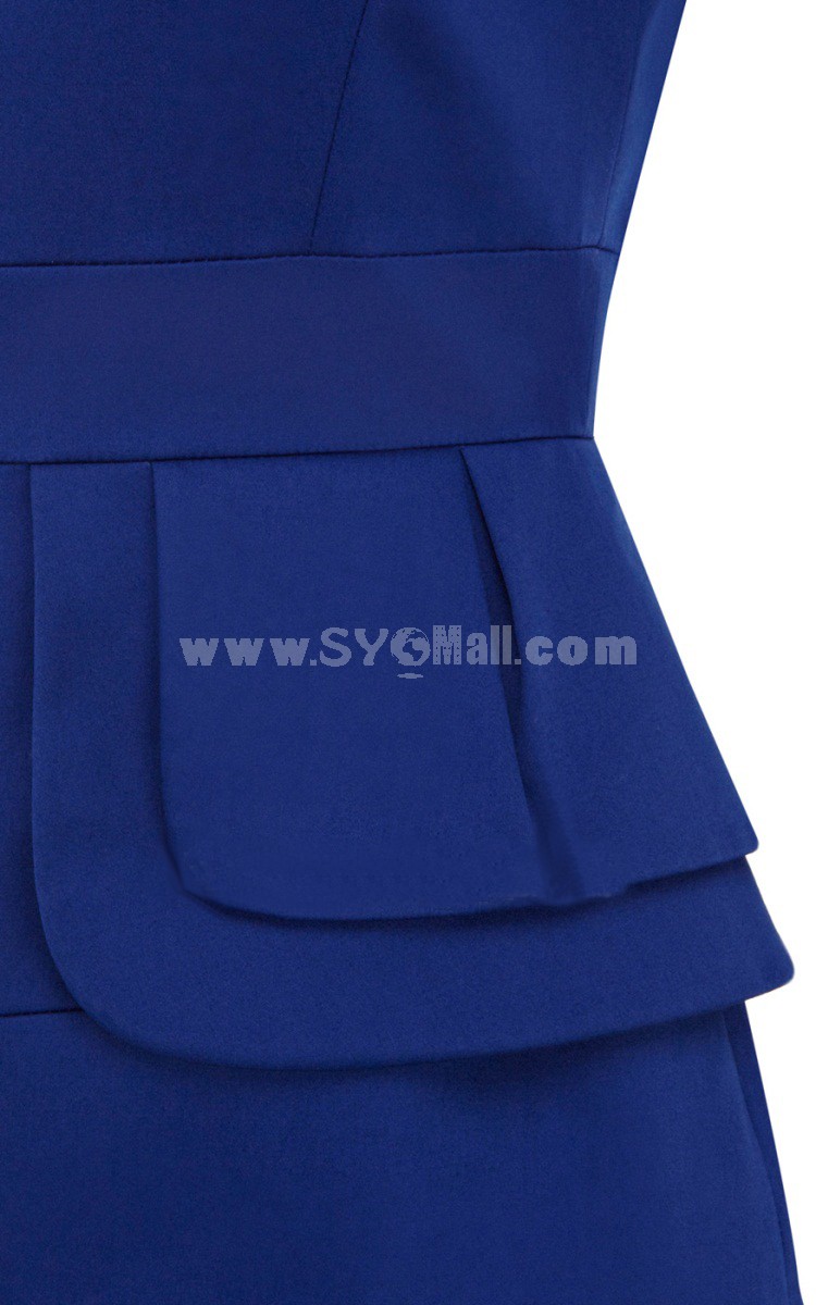 2013 New Arrival OL Style Solid Color Slim Dress Evenning Dress
