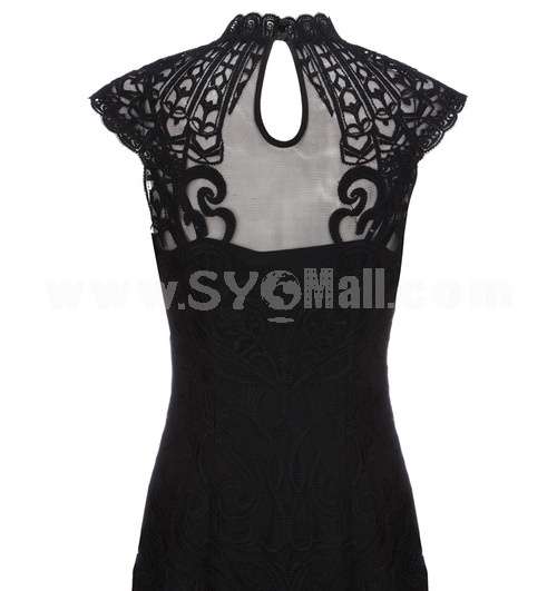 2013 New Arrival Vintage Court Style Elegant Embroidery Slim Dress Evenning Dress DM121