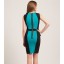2013 New Arrival OL Style Color Joint Sleeveless Sundress Slim Dress Evening Dress