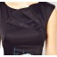 2013 New Arrival OL Style Black Hi-rise Slim Draped Dress Evening Dress DQ159