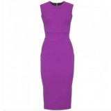Wholesale - OL Style Solid Color Slim Dress Evening Dress