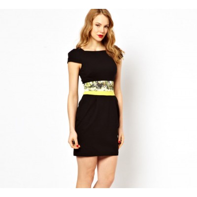 http://www.orientmoon.com/84983-thickbox/2013-new-arrival-ol-style-black-short-sleeve-waist-printing-slim-dress-evening-dress-dq022.jpg