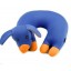 Comfort Foam Particles U Neck Travel Pillow Cute Cartoon Pattern - Blue Dog