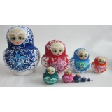 Wholesale - 10pcs Handmade Wooden Russian Nesting Doll Toy