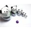 5pcs Russian Nesting Doll Handmade Wooden Cute Cartoon Panda Pattern