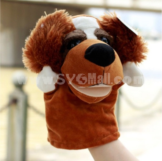 Cute Cartoon Animal Madagascar Serious Hand Puppet Plush Toy - Dog