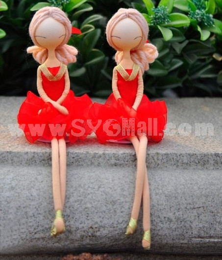 2pcs/Lot Candy Color 100%　Handmade Ballet Doll 