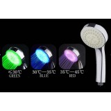 Wholesale - Fun & Romantic LED Light Bathroom Shower Head (Temperature Sensing Color Changer)