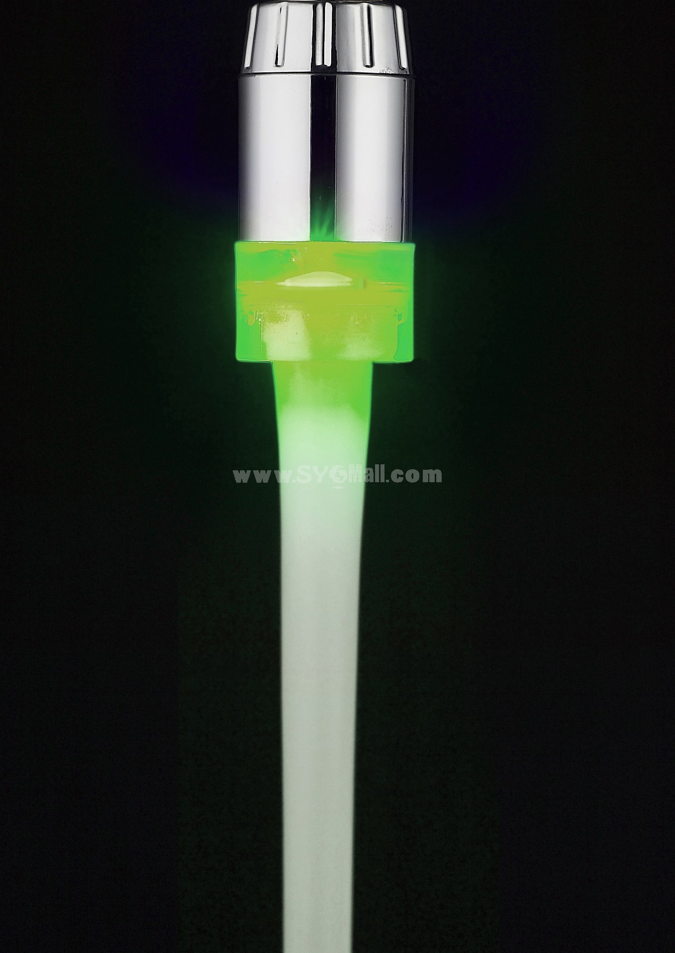 Romantic Bright Color LED Lights Bubble Faucet Mouth HY-2001W (Temperature Control Changing Color)