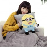 Wholesale - Minions Multi-function Cushion Bolster with Blanket Plush Toy Hand Warmer 40*40cm