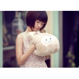 Wholesale - White Bear Hand Warmer Stuffed Pillow 27cm/10.6"