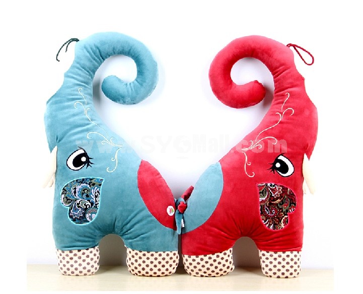 70cm/27.5" Chinese Style Standing Elephant Cushion Plush Toy