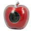 Red Apple Shaped Digital Clock Calendar and Thermometer