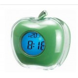 Wholesale - Apple Design Desktop Digital Talking Alarm Clock Thermometer Green