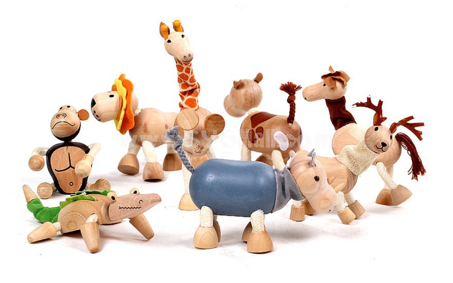 Creative Wooden Puppet Cute Animal Australia Farm Series Healthy Educational Toy - Orangutan