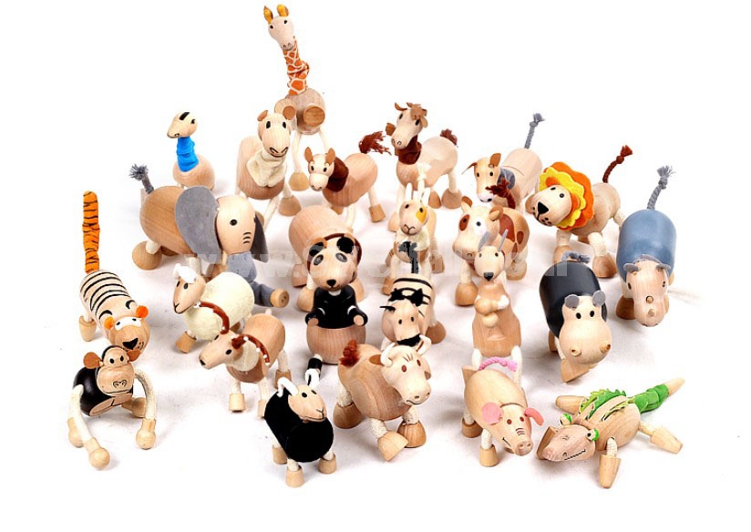 Creative Wooden Puppet Cute Animal Australia Farm Series Healthy Educational Toy - Black Antelope
