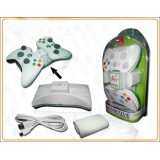 Wholesale - Xbox 360 Sensor Double Charge station with 2 pcs battery for Controller 