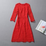 Wholesale - DG  Lace Long Sleeve Dress Evening Dress