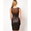 Coffee Color Grenadine Sexy Bottoming Dress Evening Dress