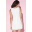 KM Chiffon White Color Sleeveless Lady Dress Evening Dress