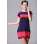 AS New Arrival Color Contrast Knitting Dress Evening Dress ML13714